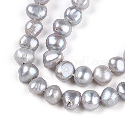 Natural Cultured Freshwater Pearl Beads Strands&nbsp;PEAR-N014-06H-01