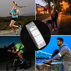 6Pcs PVC Reflective Bands Wristbands for Cycling Running&nbsp;AJEW-GF0013-33A