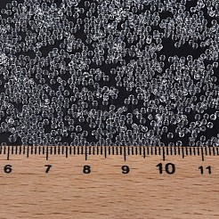 透明チェコガラスシードビーズ15/0個  ラウンド  透明  1.5x1mm  穴：0.5mm  約500 G /袋&nbsp;SEED-N004-004-24