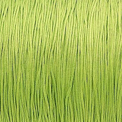 ナイロン編組糸  ジュエリー製作やマクラメ工芸用の中国結び紐  緑黄  0.5mm  約147.64ヤード/ロール（135メートル/ロール）&nbsp;NWIR-JP0009-0.5-231