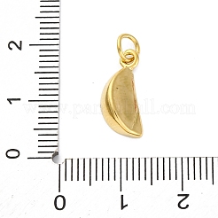 304ステンレスペンダント  丸カン付き  フルーツチャーム  18KGP本金メッキ  スイカ  15.5x6x4mm  穴：3mm&nbsp;STAS-U049-01A-06G