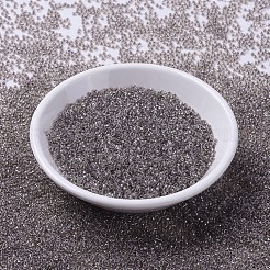 MIYUKIラウンドロカイユビーズ  日本製シードビーズ  （rr2195)トープライニングクリスタルab  11/0  2x1.3mm  穴：0.8mm  約1100PCS /ボトル  10 G /ボトル&nbsp;SEED-JP0008-RR2195