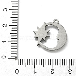 304 Stainless Steel Pendant Cabochon Settings&nbsp;STAS-P422-14P