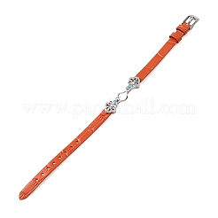 Adjustable Cowhide Bracelet Making for Beads&nbsp;BJEW-P394-05P