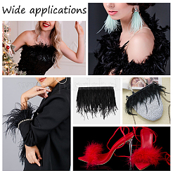 2M Fashion Ostrich Feather Trimming&nbsp;DIY-OC0013-33A