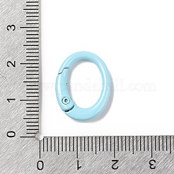Spray Painted Alloy Spring Gate Rings&nbsp;AJEW-C035-01