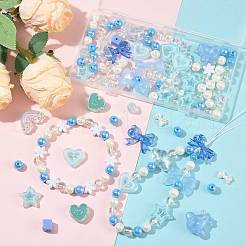 100Pcs 19 Styles Transparent Acrylic Beads&nbsp;MACR-FS0002-34