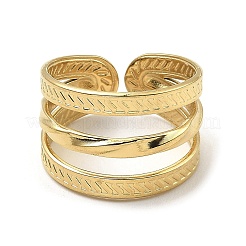 304 Stainless Steel Open Cuff Rings&nbsp;RJEW-Z018-23G
