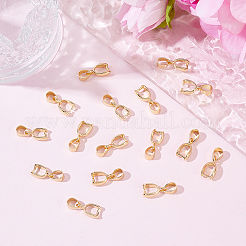 真鍮製アイスピックピンチベイル30個  18KGP本金メッキ  11.5x3mm  穴：5x3.5mm  ピン：1mm&nbsp;KK-BBC0024-43B