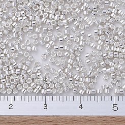 MIYUKIデリカビーズ  シリンダー  日本製シードビーズ  11/0  （db0551)ブライトスターリングメッキ  1.3x1.6mm  穴：0.8mm  約2000PCS /ボトル  10 G /ボトル&nbsp;SEED-JP0008-DB0551