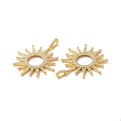 Rack Plating Eco-Friendly Brass Micro Pave Cubic Zirconia Pendants&nbsp;KK-A177-06G