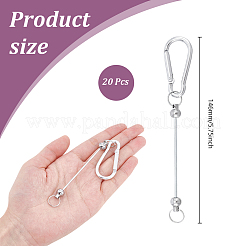 20Pcs Aluminum Climbing Carabiners&nbsp;AJEW-UN0001-93