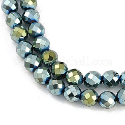 Electroplated Synthetic Non-magnetic Hematite Beads Strands&nbsp;G-H072-B01-01D