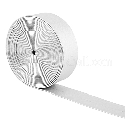 Puレザーリボン  バッグ用  ジュエリー作り  DIYクラフト  銀  1-1/8インチ（30mm）  約5.47ヤード（5m）/バンドル&nbsp;DIY-WH20011-93H-01