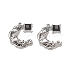 Alloy Glass Pendants&nbsp;PALLOY-P291-12B-02