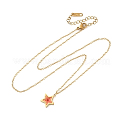 304 Stainless Steel Geometric Pendant Necklaces for Women&nbsp;NJEW-M106-02B-G