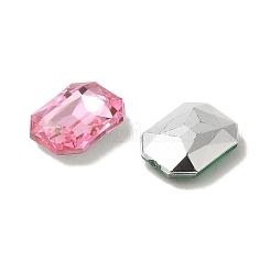 模造台湾アクリルラインストーンカボション  尖ったバック＆ファセット  レクタングルオクタゴン  ミックスカラー  10x8x4mm&nbsp;GACR-A010-8x10mm-M