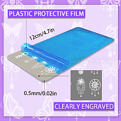 Stainless Steel DIY Nail Art Templates&nbsp;MRMJ-WH0092-097