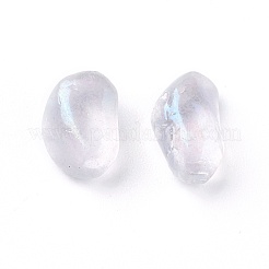 合成ムーンストーンビーズ  ホログラフィックビーズ  ドリルなし/穴なし  チップ  7~13x5~6.5x4~6mm  約100 G /袋&nbsp;G-I221-08