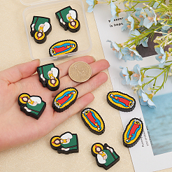 12Pcs 2 Style Food Grade Eco-Friendly Silicone Beads&nbsp;SIL-CA0001-67