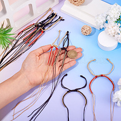12Pcs 3 Colors Braided Nylon Cord Bracelet Making&nbsp;MAK-TA0001-30