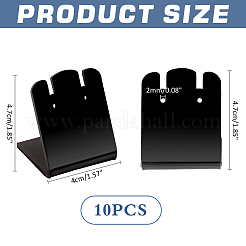 Acrylic Slant Bacl Earring Display Stands&nbsp;EDIS-WH0031-28C-01