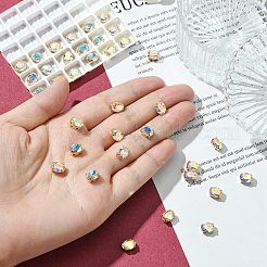 プレシオサ® マキシマ クリスタル 縫い付けカップ  マルチ連リンク  チェコクリスタル  真鍮製爪付き台座付き  719 36 406 楕円  ゴールドカラー  00030 200 クリスタル アブ  8x6mm&nbsp;LS-Y-PRC-SB8-00030-200-G