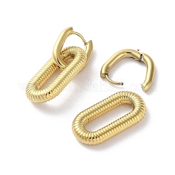 Ion Plating(IP) 304 Stainless Steel Hoop Earrings&nbsp;EJEW-M249-08G