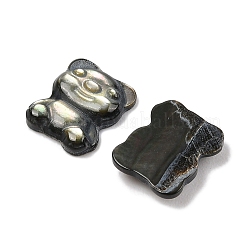 天然石ブラックリップシェルカボション  クマ  12x10x3mm&nbsp;SSHEL-I026-21A