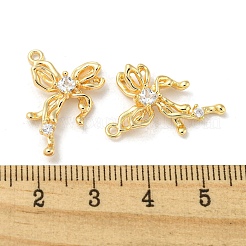 Brass Micro Pave Cubic Zirconia Pendants&nbsp;KK-H460-54G