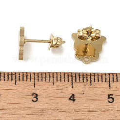 Ion Plating(IP) 304 Stainless Steel Stud Earring Findings&nbsp;STAS-I206-61G