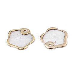 Natural Capiz Shell Charms&nbsp;SSHEL-N034-128