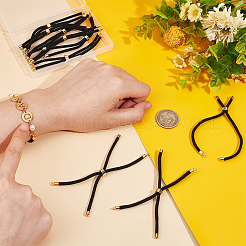 10Pcs Twisted Nylon Cord Slider Bracelet Making&nbsp;MAK-UN0001-54A