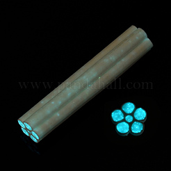 Luminous Handmade Five Petal Flower Polymer Clay Canes&nbsp;CLAY-T016-85G