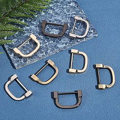 8Pcs 4 Colors Alloy D Rings&nbsp;FIND-WR0003-53B