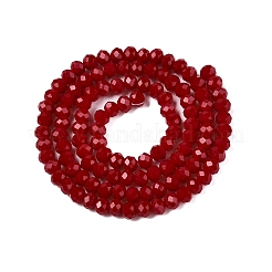 Opaque Solid Color Imitation Jade Glass Beads Strands&nbsp;EGLA-A044-P4mm-D02