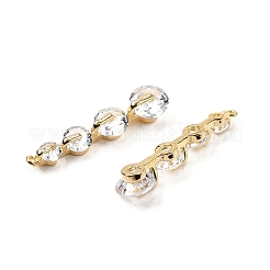 Brass Micro Pave Cubic Zirconia Pendants&nbsp;KK-F901-01B-G