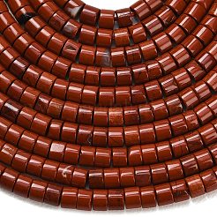 天然石レッドジャスパービーズ連売り  ディスク  ヒシビーズ  3x2.5mm  穴：0.6mm  約148個/連  15.31''（38.9センチメートル）&nbsp;G-P608-A09-01