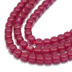 Lab Grown Red Corundum Beads Strands&nbsp;G-G106-N01-01-1