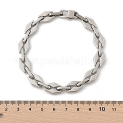 304 Stainless Steel Rhombus Link Chain Bracelets for Women Men&nbsp;BJEW-F488-66P