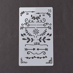 Plastic Reusable Drawing Painting Stencils Templates&nbsp;DIY-G027-F-M