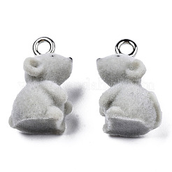 Flocky Resin Pendants&nbsp;RESI-N032-06