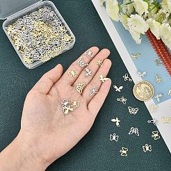 240Pcs 8 Style 201 Stainless Steel Charms&nbsp;STAS-UN0028-10