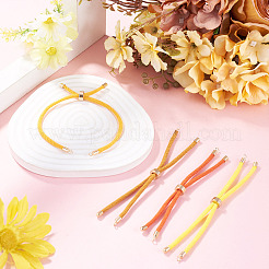 4Pcs 4 Colors Polyester Cord Bracelet Making&nbsp;MAK-TA0001-44