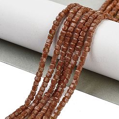 Synthetic Goldstone Beads Strands&nbsp;G-H042-B36-01