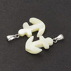 Natural Trochid Shell/Trochus Shell Pendants&nbsp;LS-SSHEL-K027-13