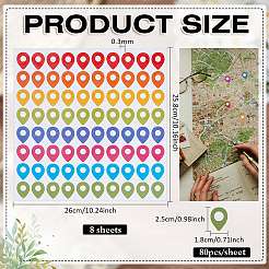 PVC Landmark Sign Stickers&nbsp;DIY-WH0504-957