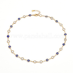 Brass Link Chain Bracelet & Necklace Jewelry Sets&nbsp;SJEW-JS01190