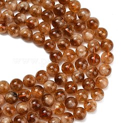 Hearted Natural Citrine Beads Strands&nbsp;G-L663-A02-12mm