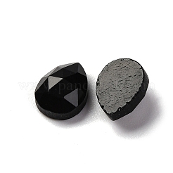 天然なオブシディアンカボション  多面カット  ティアドロップ  10x8x4.5mm&nbsp;G-H001-18J
